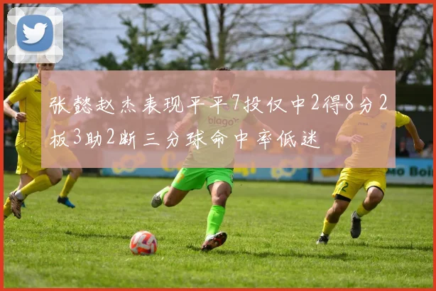 张懿赵杰表现平平7投仅中2得8分2板3助2断三分球命中率低迷